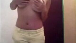 Cute Latina girl teases on webcam - porn video