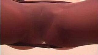 Oriental nylon panties babe slows strips - porn video