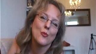 Busty amateur wife handjob and blowjob with cum in mouth - porn video