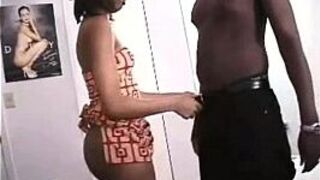 Ebony Black Amateur Kandi White - porn video