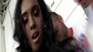 Sexy Black Babe Service White Cocks - porn video